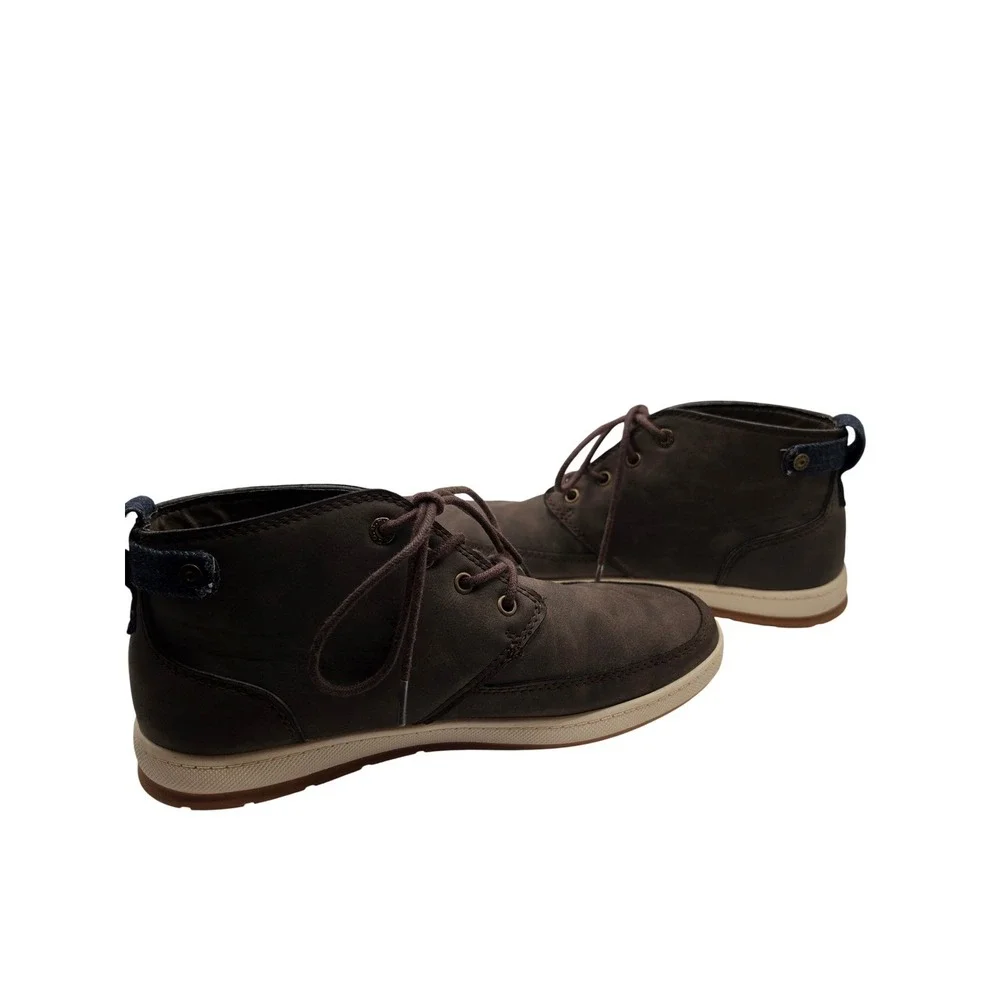 Bass Mens 71328801B Chukka Boots Brown Synthetic Lace Up Mid Top Shoes Size 9.5